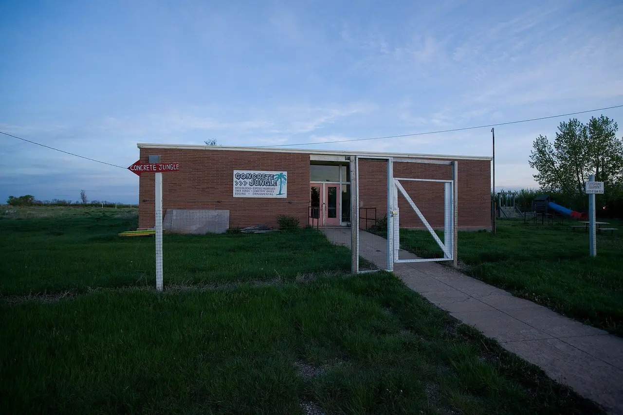 Former school building now Concrete Jungle business, 2009
