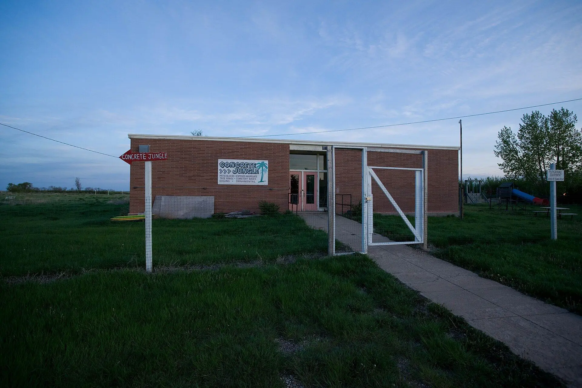 Former school building now Concrete Jungle business