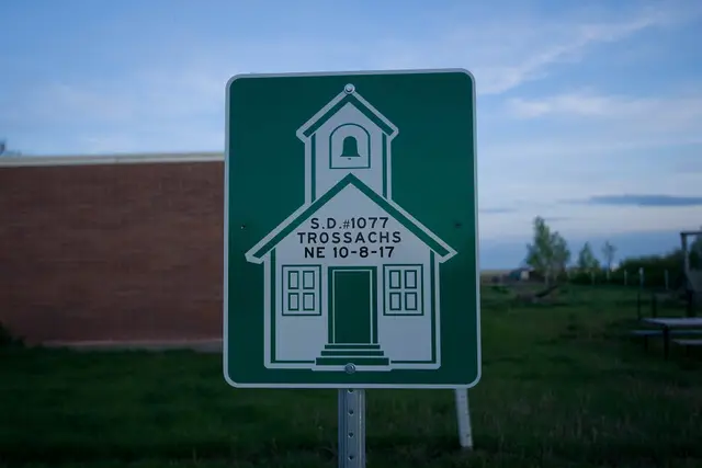 Trossachs school district historic sign